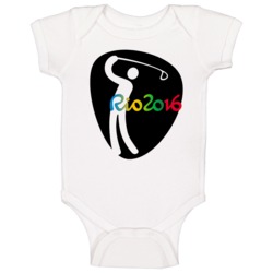 Rio 2016 Golf Olympic Games Sport Event Symbol Baby One Piece Rio 2016 Golf Olympic Games Sport Event Symbol Baby One Piece