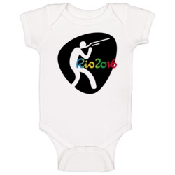Rio 2016 Shooting Olympic Games Sport Event Symbol Baby One Piece Rio 2016 Shooting Olympic Games Sport Event Symbol Baby One Piece