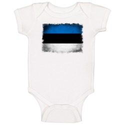 Estonia Grunge Flag Country Support Olympic Games Fan Baby One Piece Estonia Grunge Flag Country Support Olympic Games Fan Baby One Piece