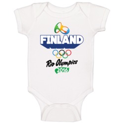 Finland Rio 2016 Summer Olympic Games Sports Fan Baby One Piece Finland Rio 2016 Summer Olympic Games Sports Fan Baby One Piece