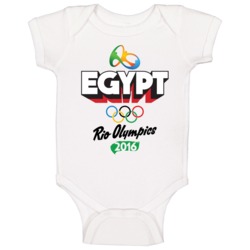 Egypt Rio 2016 Summer Olympic Games Sports Fan Baby One Piece Egypt Rio 2016 Summer Olympic Games Sports Fan Baby One Piece