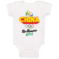 China Rio 2016 Summer Olympic Games Sports Fan Baby One Piece China Rio 2016 Summer Olympic Games Sports Fan Baby One Piece