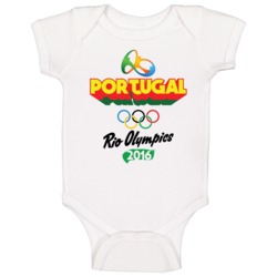 Portugal Rio 2016 Summer Olympic Games Sports Fan Baby One Piece Portugal Rio 2016 Summer Olympic Games Sports Fan Baby One Piece