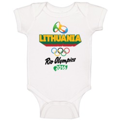 Lithuania Rio 2016 Summer Olympic Games Sports Fan Baby One Piece Lithuania Rio 2016 Summer Olympic Games Sports Fan Baby One Piece