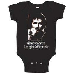 Gordon Lightfoot Folk Musician Baby One Piece Gordon Lightfoot Folk Musician Baby One Piece
