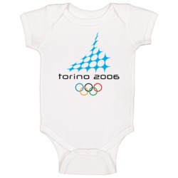 Torino Winter 2006 Olympics Retro Logo World Olympiad Event Baby One P Torino Winter 2006 Olympics Retro Logo World Olympiad Event Baby One P