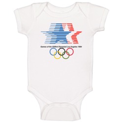 Los Angeles Summer 1984 Olympics Retro Logo World Olympiad Event Baby Los Angeles Summer 1984 Olympics Retro Logo World Olympiad Event Baby