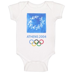 Athens Summer 2004 Olympics Retro Logo World Olympiad Event Baby One P Athens Summer 2004 Olympics Retro Logo World Olympiad Event Baby One P