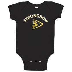 Strongbow Logo Booze Lable Baby One Piece Strongbow Logo Booze Lable Baby One Piece