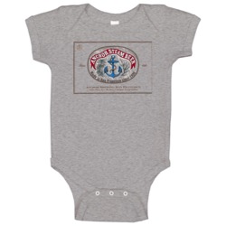 Anchor Steam Beer Logo Classic Booze Baby One Piece Anchor Steam Beer Logo Classic Booze Baby One Piece