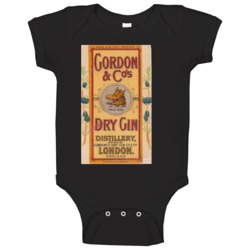 Gordon & Co's Gin Alcohol Drinking Baby One Piece Gordon & Co's Gin Alcohol Drinking Baby One Piece