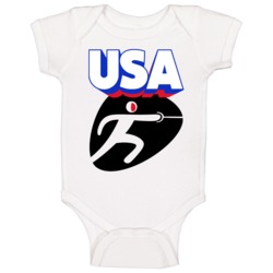 Usa American Fencing Team Summer Olympic Games Fan Baby One Piece Usa American Fencing Team Summer Olympic Games Fan Baby One Piece