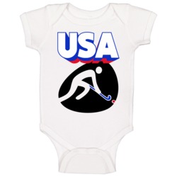 Usa American Field Hockey Team Summer Olympic Games Fan Baby One Piece Usa American Field Hockey Team Summer Olympic Games Fan Baby One Piece