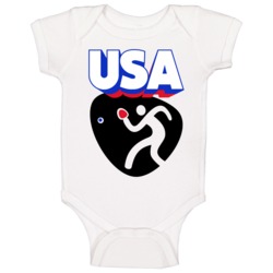 Usa American Table Tennis Team Summer Olympic Games Fan Baby One Piece Usa American Table Tennis Team Summer Olympic Games Fan Baby One Piece
