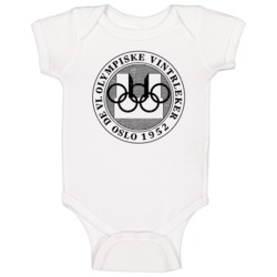 Oslo Winter Olympics 1952 Retro Grunge Logo Olympiad Baby One Piece Oslo Winter Olympics 1952 Retro Grunge Logo Olympiad Baby One Piece