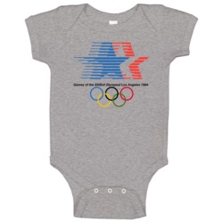 Los Angeles Summer 1984 Olypics Retro Logo World Olympiad Fan Baby One Los Angeles Summer 1984 Olypics Retro Logo World Olympiad Fan Baby One