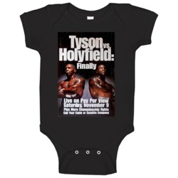 Tyson Vs Holyfield Finally Classic Boxing Poster Baby One Piece Tyson Vs Holyfield Finally Classic Boxing Poster Baby One Piece