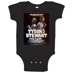 Tyson Vs Stewart Classic Boxing Poster Baby One Piece Tyson Vs Stewart Classic Boxing Poster Baby One Piece