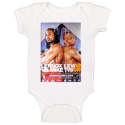 Lennox Lewis Vs Mike Tyson 2002 Boxing Poster Baby One Piece Lennox Lewis Vs Mike Tyson 2002 Boxing Poster Baby One Piece