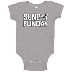 Philadelphia Football Sunday Funday Team Division League Fan Baby One Philadelphia Football Sunday Funday Team Division League Fan Baby One