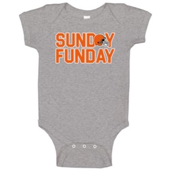 Cleveland Football Sunday Funday Team Division League Fan Baby One Pie Cleveland Football Sunday Funday Team Division League Fan Baby One Pie