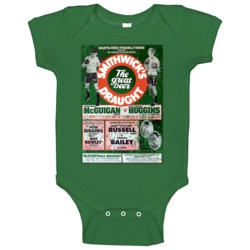 Barry Mcguigan Vs Huggins Classic Boxing Poster Baby One Piece Barry Mcguigan Vs Huggins Classic Boxing Poster Baby One Piece