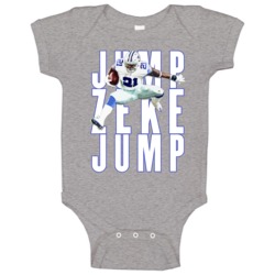 Jump Zeke Ezekiel Elliott Dallas Football Player Fan Baby One Piece Jump Zeke Ezekiel Elliott Dallas Football Player Fan Baby One Piece