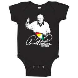 Arnold Palmer Golfer Golfing Legend Fan Memorial Baby One Piece Arnold Palmer Golfer Golfing Legend Fan Memorial Baby One Piece