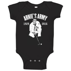 Arnold Palmer Arnie's Army Golfing Legend Memorial Retro Fan Baby One Arnold Palmer Arnie's Army Golfing Legend Memorial Retro Fan Baby One