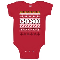 Chicago Hockey Ugly Christmas Sweater Holiday Sports Fan Gift Baby One Chicago Hockey Ugly Christmas Sweater Holiday Sports Fan Gift Baby One