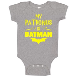 My Patronus Is Batman Harry Potter Book Movie Geek Fan Baby One Piece My Patronus Is Batman Harry Potter Book Movie Geek Fan Baby One Piece