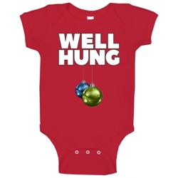 Well Hung Funny Christmas Balls Holiday Decoration Party Gift Baby One Well Hung Funny Christmas Balls Holiday Decoration Party Gift Baby One