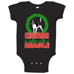Christmas Is Better With A Beagle Cute Holiday Custom Breed Gift Baby Christmas Is Better With A Beagle Cute Holiday Custom Breed Gift Baby