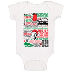 National Lampoon's Christmas Vacation Movie Quote Mashup Baby One Piec