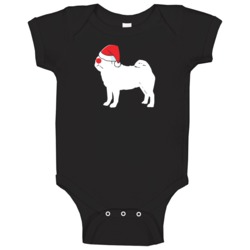 Pug Dog Breed Christmas Reindeer Custom Pet Holiday Gift Baby One Piec Pug Dog Breed Christmas Reindeer Custom Pet Holiday Gift Baby One Piec