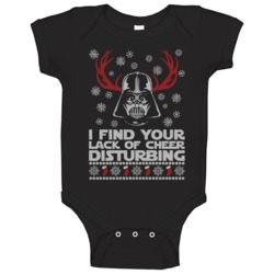 I Find Your Lack Of Cheer Disturbing Darth Vader Christmas Baby One Pi I Find Your Lack Of Cheer Disturbing Darth Vader Christmas Baby One Pi