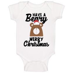 Have A Beary Merry Christmas Bear Baby One Piece Have A Beary Merry Christmas Bear Baby One Piece