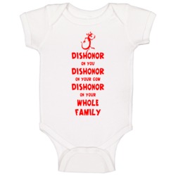 Mushu Dishonor On Your Cow Baby One Piece