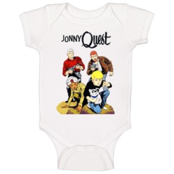 Jonny Quest Cool Retor Group Baby One Piece Jonny Quest Cool Retor Group Baby One Piece