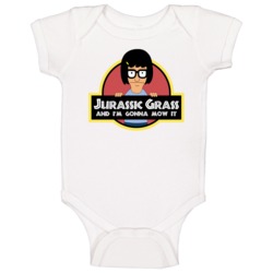 Jurassic Grass I'm Gonna Mow It Bob's Burger Baby One Piece Jurassic Grass I'm Gonna Mow It Bob's Burger Baby One Piece