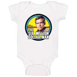 The Six Million Dollar Man Worn Look Baby One Piece The Six Million Dollar Man Worn Look Baby One Piece