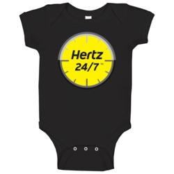 Hertz 24 7 Rental Services Automobile Car Parts Cool Brand Logo Baby O