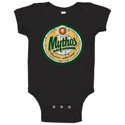 Mythos Logo Popular Beer Lagar Alcohol Beverage Drink Fan Gift Baby On Mythos Logo Popular Beer Lagar Alcohol Beverage Drink Fan Gift Baby On