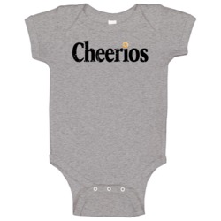 Cheerios Logo Popular Cereal Brand Food Company Fan Gift Baby One Piec Cheerios Logo Popular Cereal Brand Food Company Fan Gift Baby One Piec