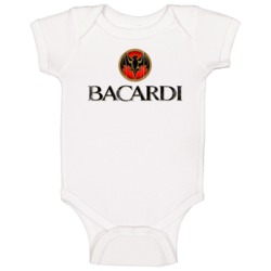 Bacardi Logo Popular Vodka Alcohol Beverage Drink Fan Gift Baby One Pi Bacardi Logo Popular Vodka Alcohol Beverage Drink Fan Gift Baby One Pi
