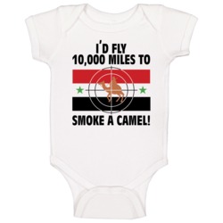 Operation Desert Storm Smoke A Camel Graphic Baby One Piece Operation Desert Storm Smoke A Camel Graphic Baby One Piece