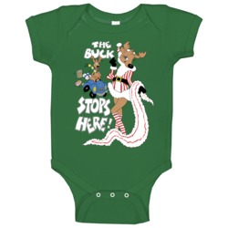 The Buck Stops Here Retro Vintage Look Trending Fan Baby One Piece The Buck Stops Here Retro Vintage Look Trending Fan Baby One Piece