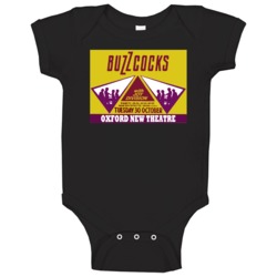 Joy Division And Buzzcocks Concert Poster 1979 Baby One Piece Joy Division And Buzzcocks Concert Poster 1979 Baby One Piece