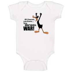 Daffy Duck This Means War Baby One Piece Daffy Duck This Means War Baby One Piece