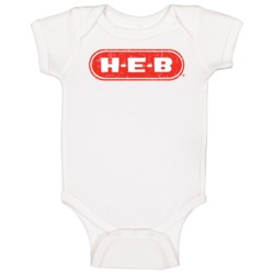 Heb Cool Popular Food Drink Restaurant Brand Logo Gift Baby One Piece Heb Cool Popular Food Drink Restaurant Brand Logo Gift Baby One Piece